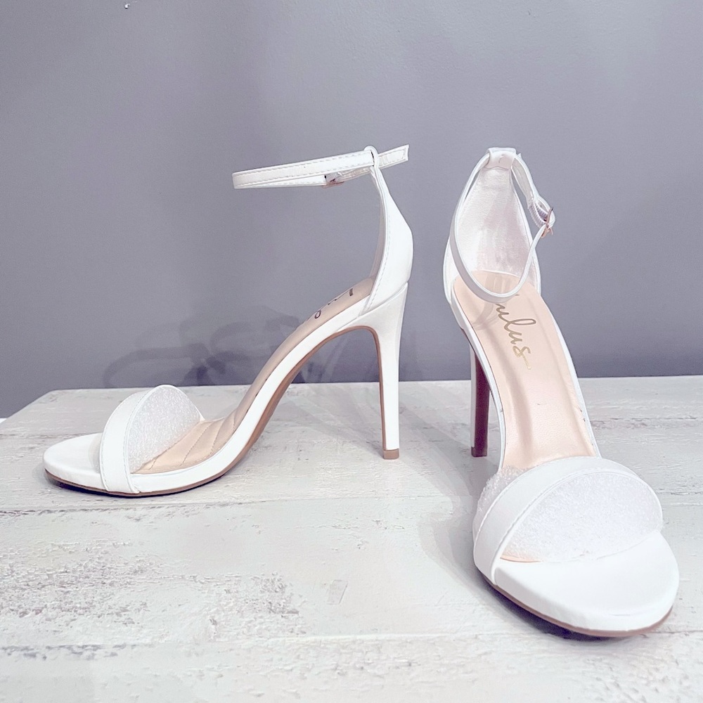 Lulus white heels